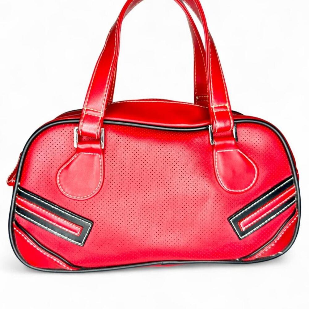 y2k Red Faux Leather Handbag